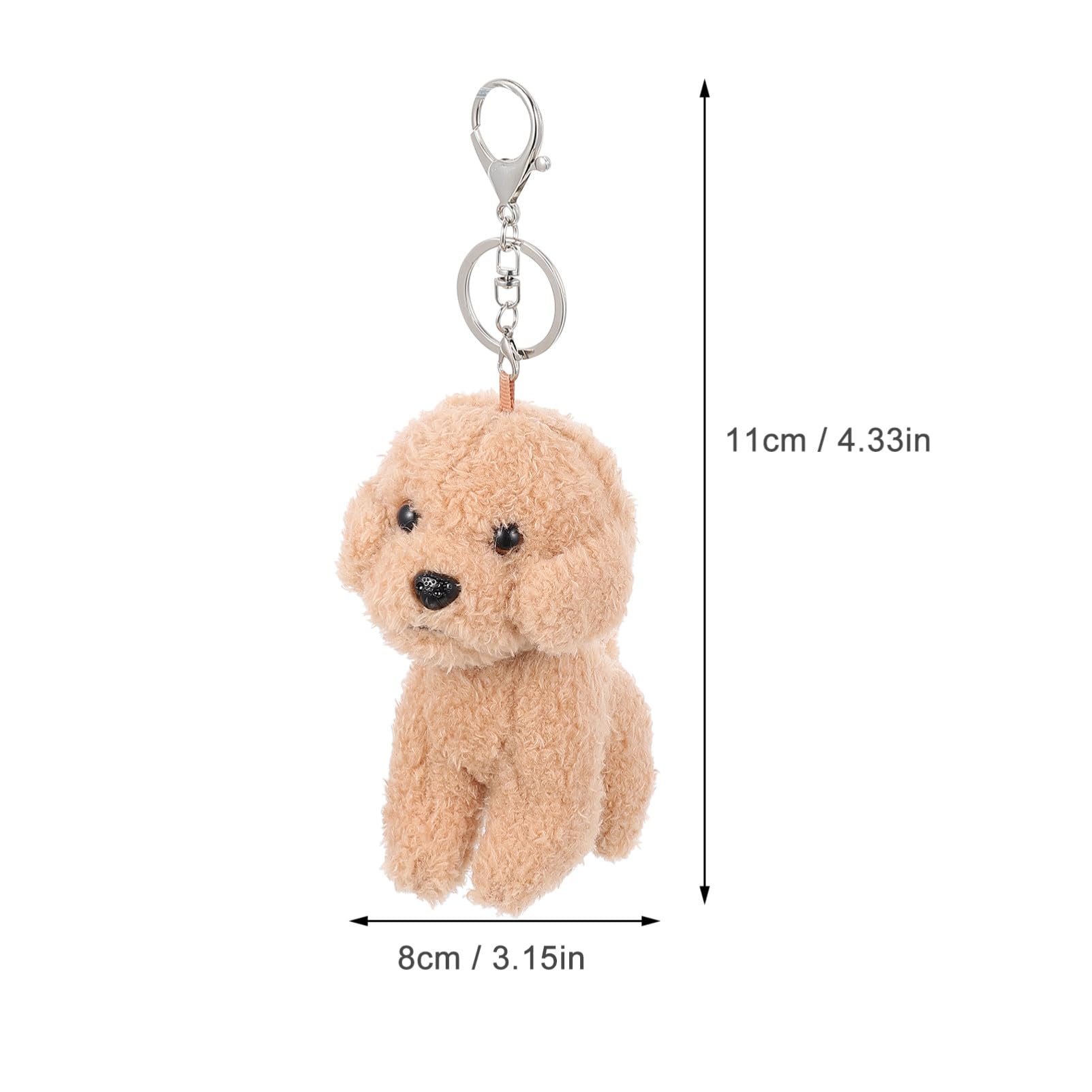 VALICLUD Schlüsselanhänger Hund Plüschanhänger für Taschen Rucksäcke Multifunktional Robustes Material für Hundeliebhaber Dekorative Praktische Ergänzung