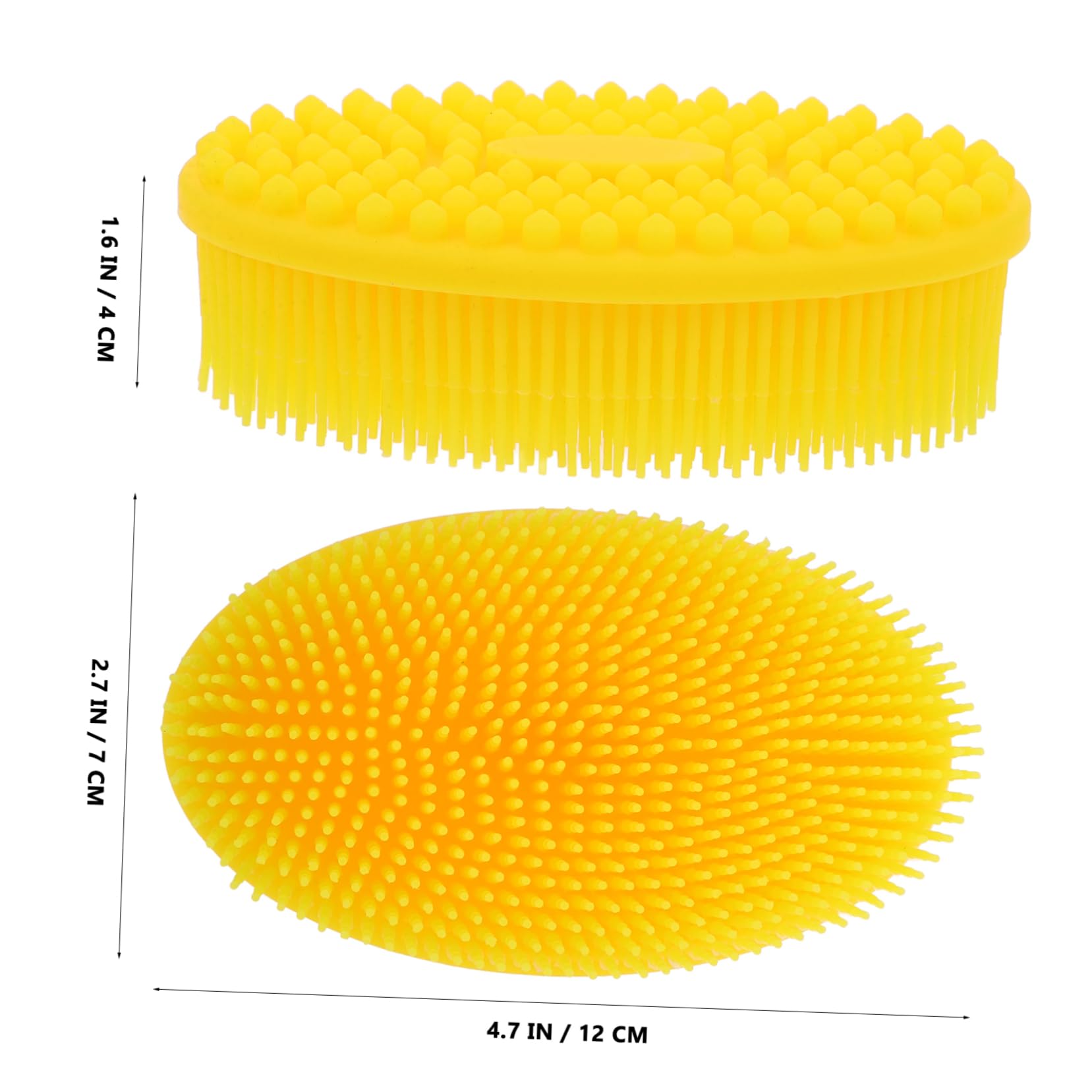 ifundom Infant Scalp Brush Soft Silicone Bath Tool Bath Brush for Newborns Cradle Cap Comb Scalp Scrubber