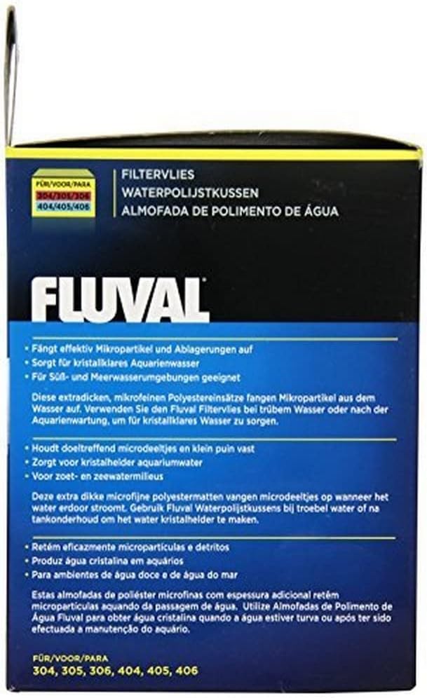 Fluval Quick-Clear Water Polishing Pads, Mechanical Filter Media for Aquariums, 6-Pack, A244A1 : Aquarium Filter Accessories : Pet Supplies