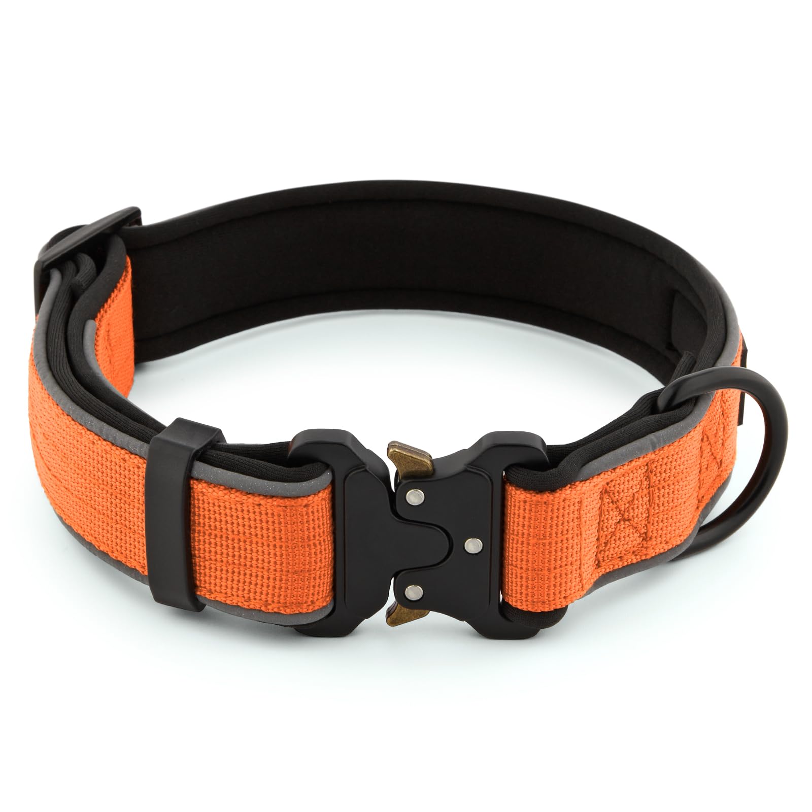 Plutus Pet Tactical Dog Collar, Reflective, Adjustable Heavy Duty Dog Collar, Soft Padded and Comfortable - Image 2