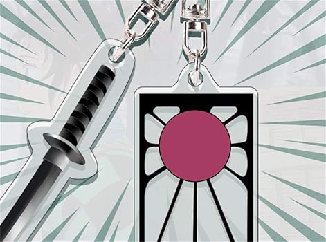 Amazon.co.jp: DIROLVON 鬼滅の刃 竈門炭治郎 耳飾り 日輪刀