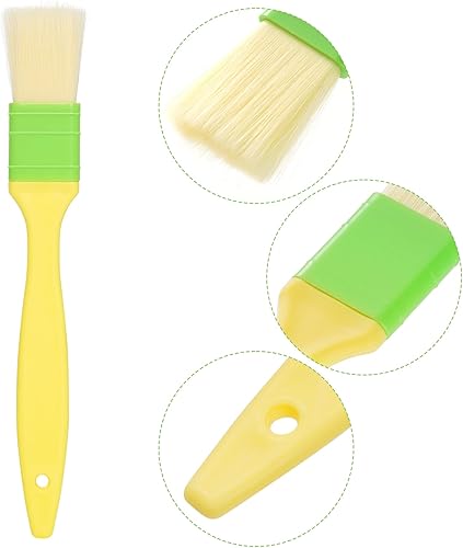 Miniatura 3 de Cepillos de pastelería para untar mantequilla, aceite o huevo lavado, cocinar hornear barbacoa cepillo de aceite (2, 1 pulgada, 2 pulgadas)