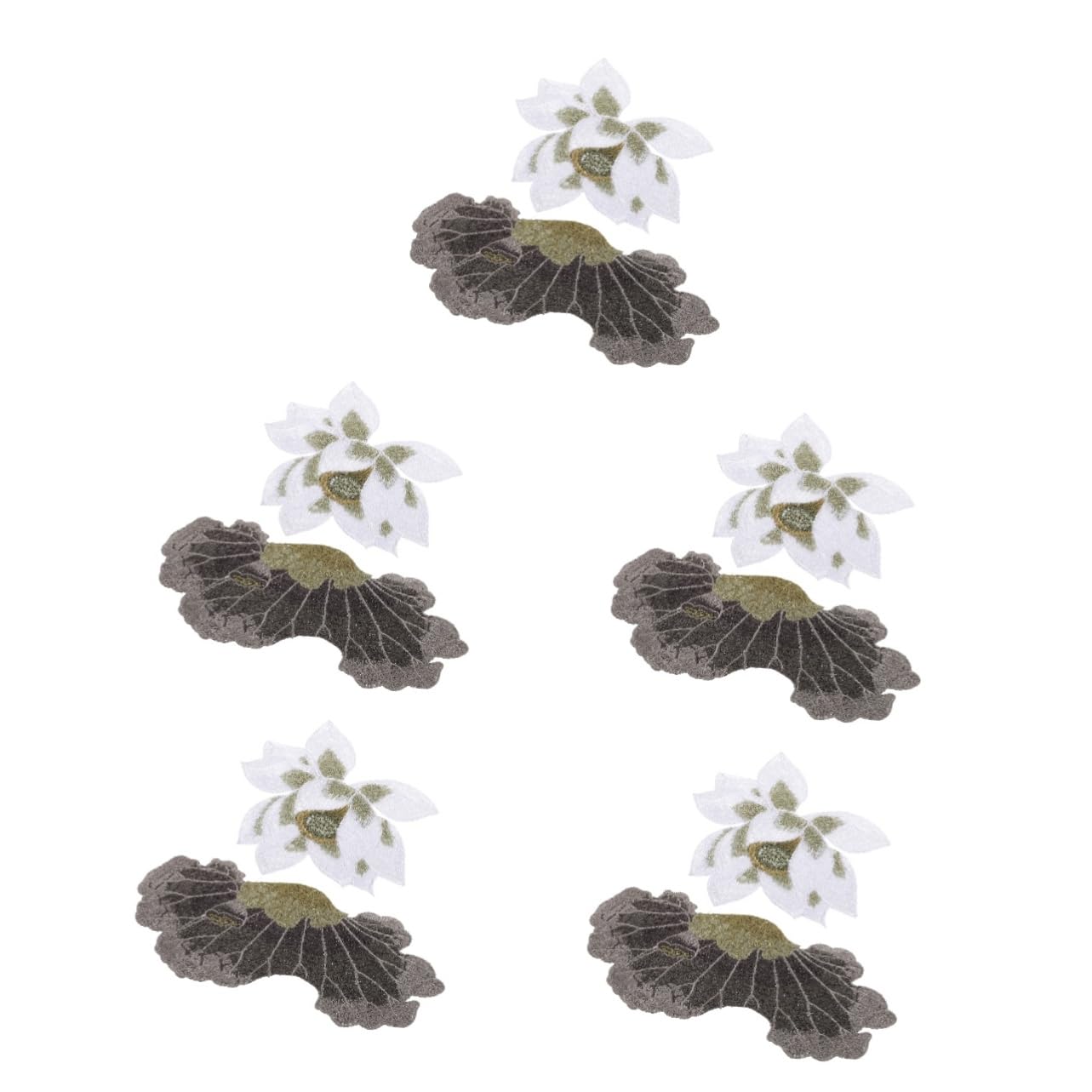 10pezzi Toppe Termoadesive Ricamate Forma Di Fiore Applique Per Abbigliamento Jeans e Borse Decorazioni Eleganti Stile Boho Per Riparazioni e Personalizzazioni