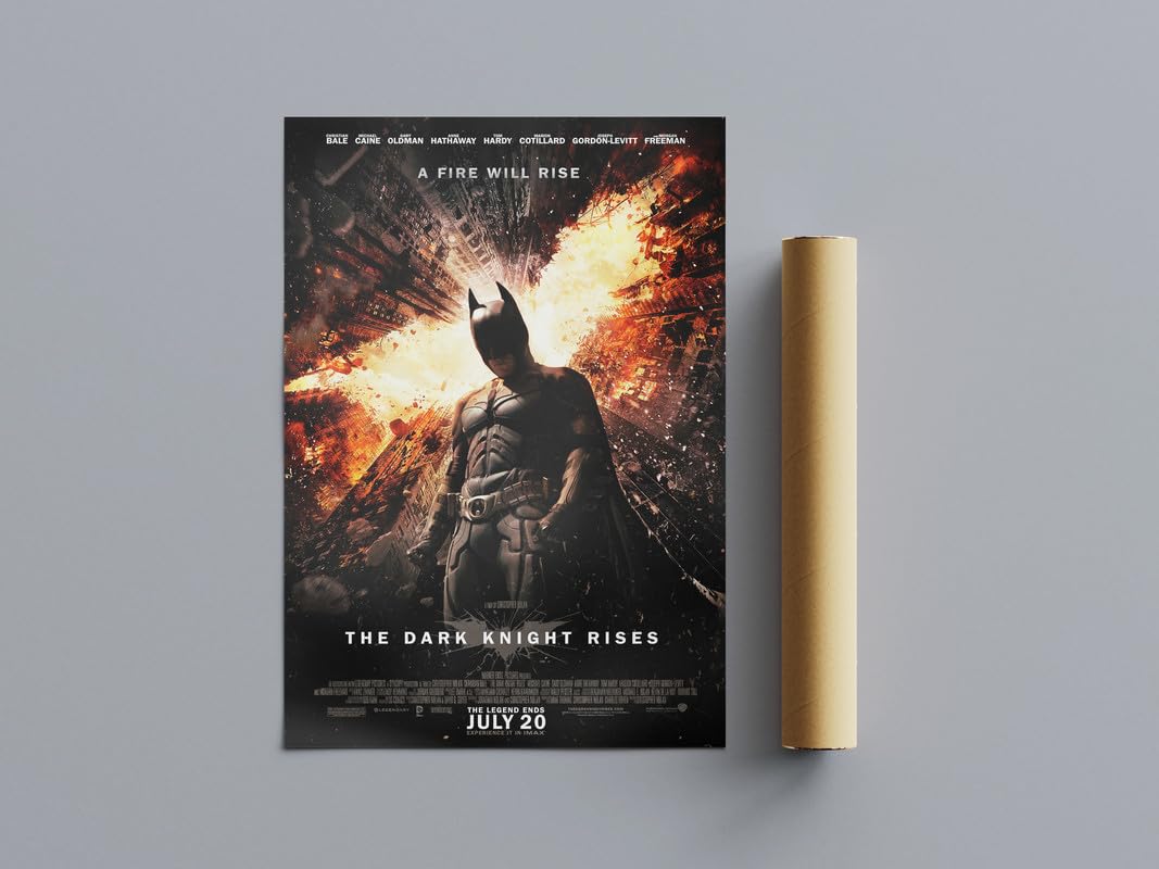 Pixie Posters Multi Colour All Time Great Movie Posters Dark Knight Rises Wall Art (A2 Size 42Cmx59.4cm)