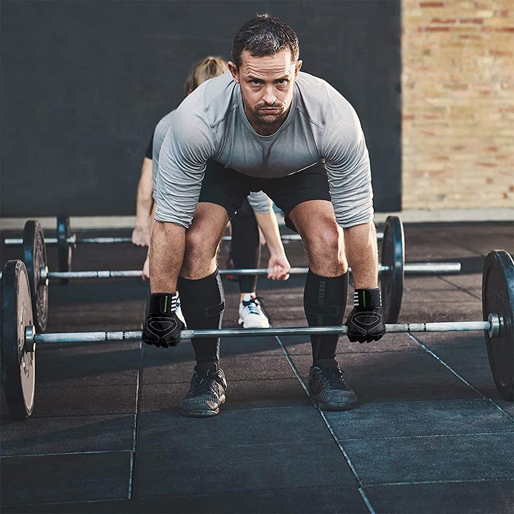 Zyxformis Guanti da Palestra per Uomo e Donna, Guanti da Fitness Traspiranti e Antiscivolo con Supporto per il Polso, per Sollevamento Pesi, Ciclismo, Bodybuilding, Palestra
