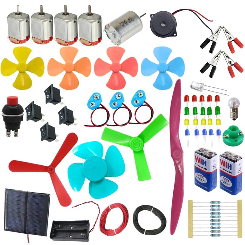 ERH INDIA 12V DC Motor 12V Powerful DC Motor for DIY Kits, Science Projects, Cooler, Fan etc. with 12v DC LED Bulb-image-34