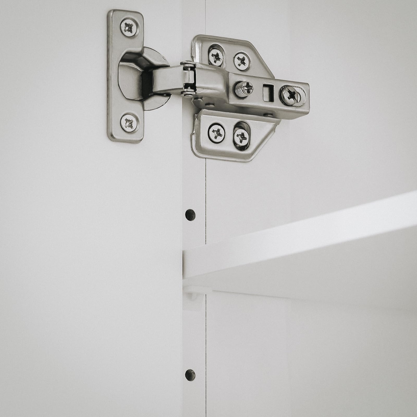 SoBuy Mobile da bagno Armadietto da terra Due ante Doppia apertura Bianco 70x35x90cm BZR121-W