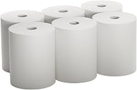 CulinWare High Capacity 10" TAD Towel Rolls, 6-Pack White - Super Soft Absorbent for Touchless Dispensers
