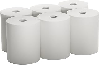 CulinWare High Capacity 10" TAD Towel Rolls, 6-Pack White - Super Soft Absorbent for Touchless Dispensers