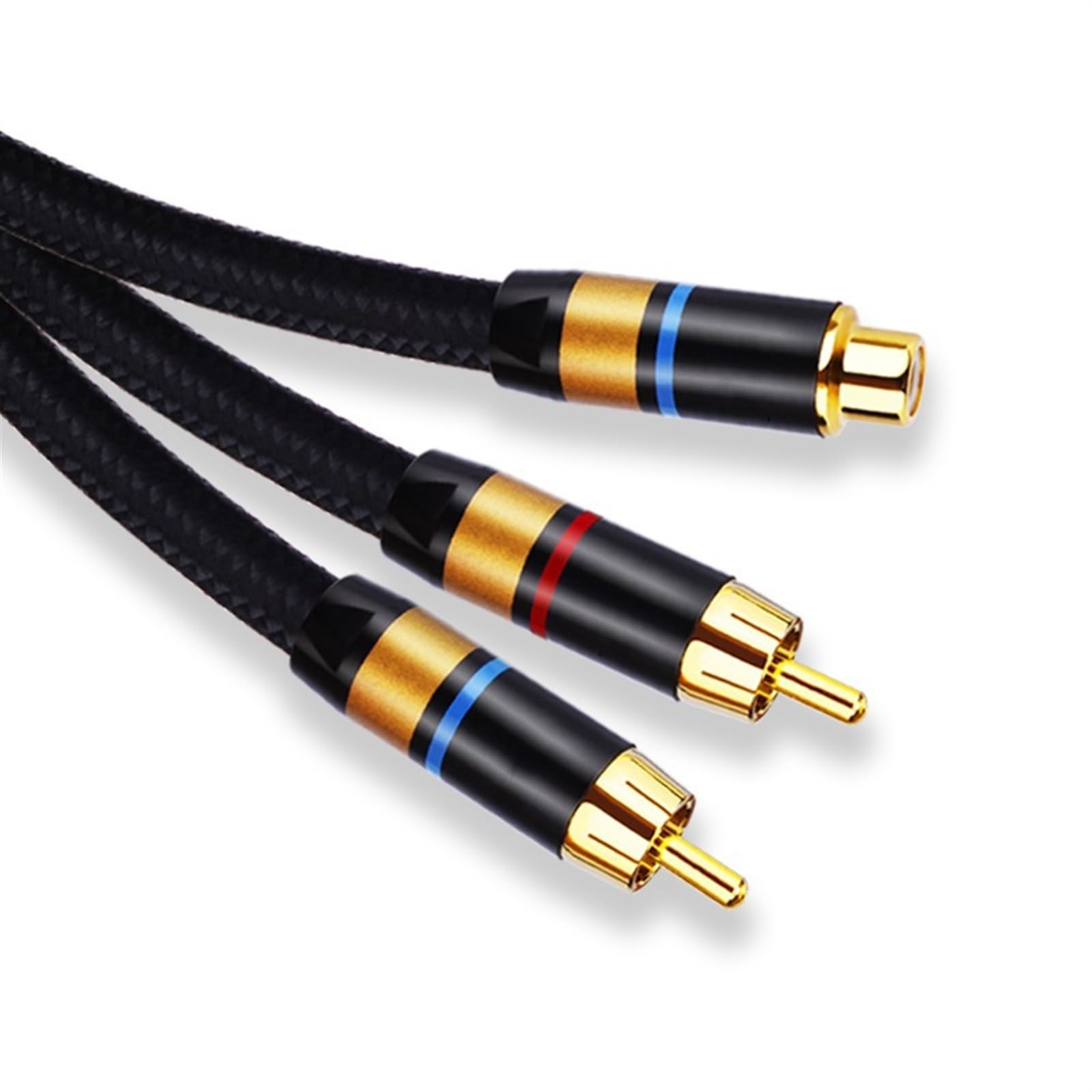 Câble d'interconnexion mâle double audio 0.75m pour supprimer les grésillements DVD