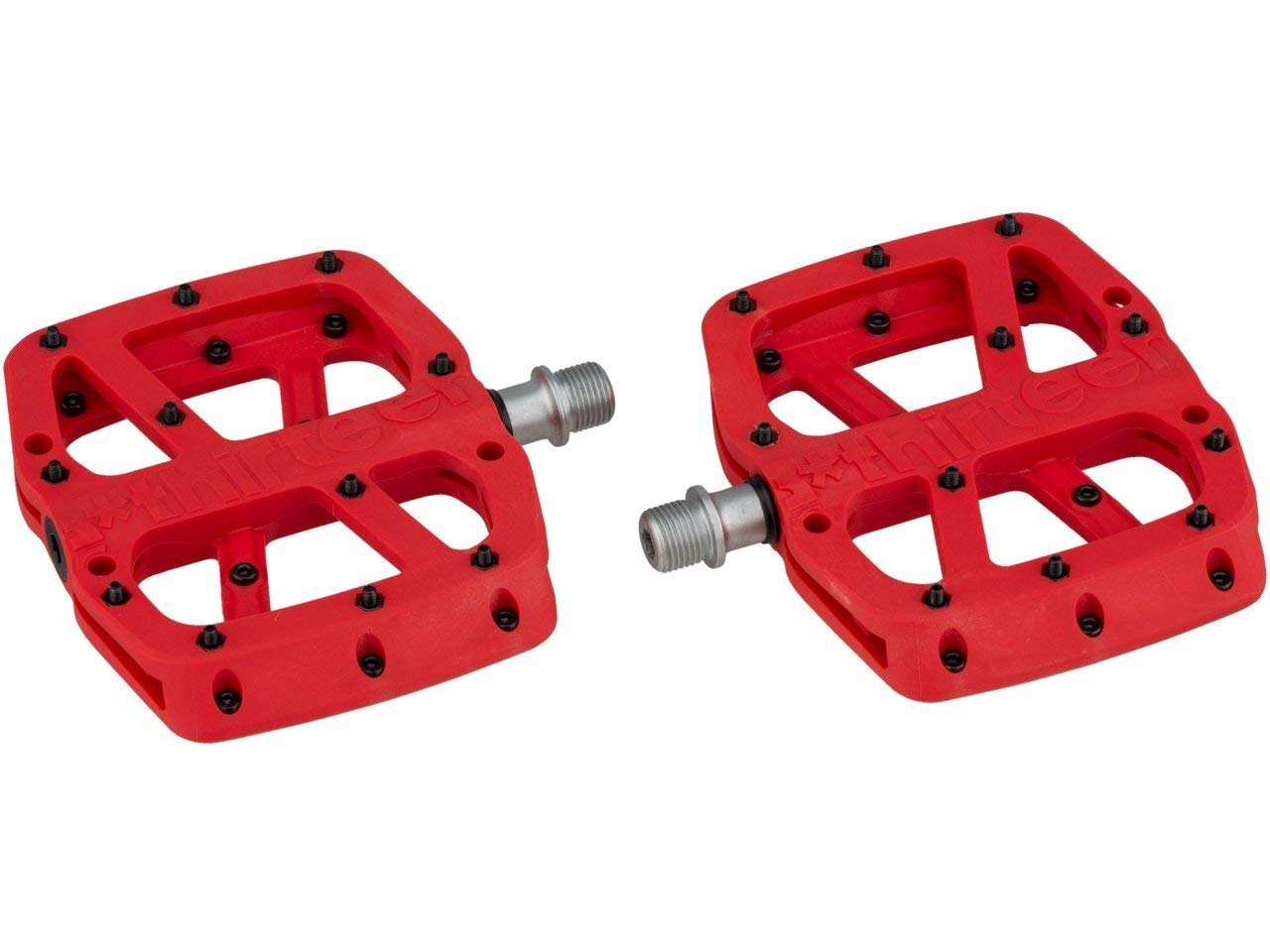 e*thirteen Components Composite Base Flat Pedals for MTB, Mountain Bike, BMX, eBike, eMTB