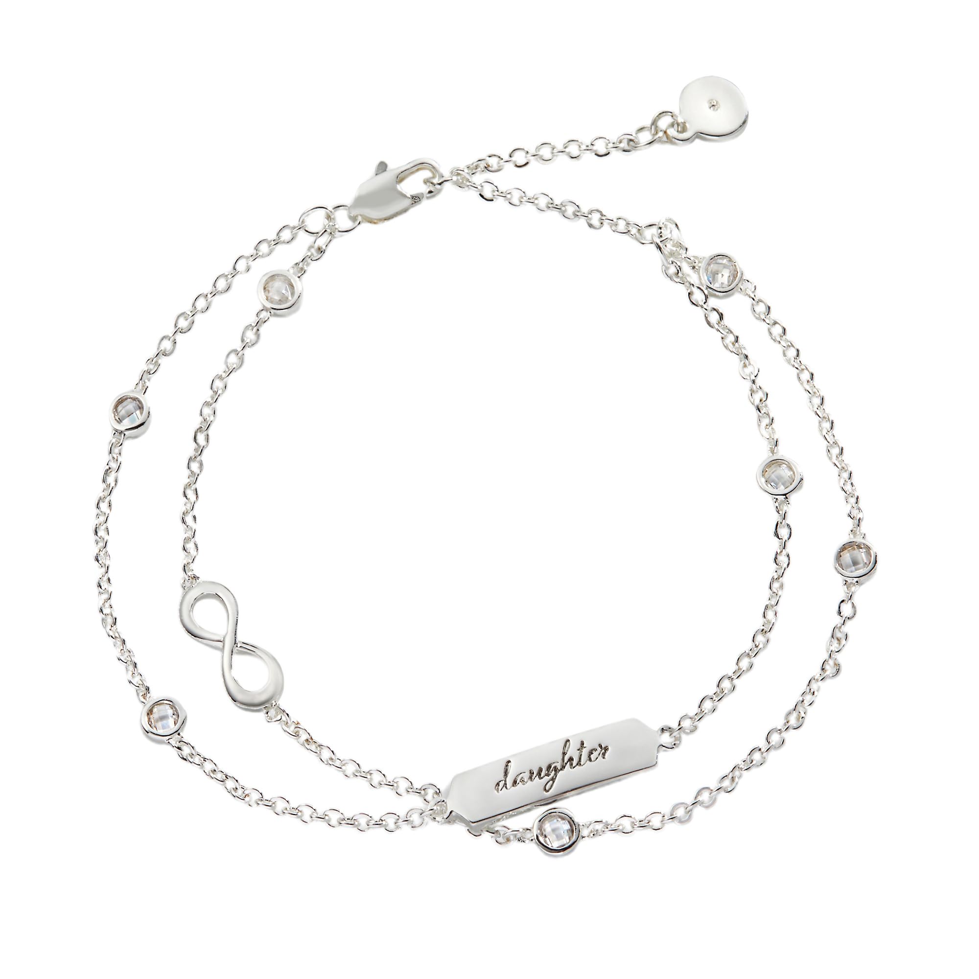 Alex and Ani Daughter Infinity Chain Double Strand Bracelet