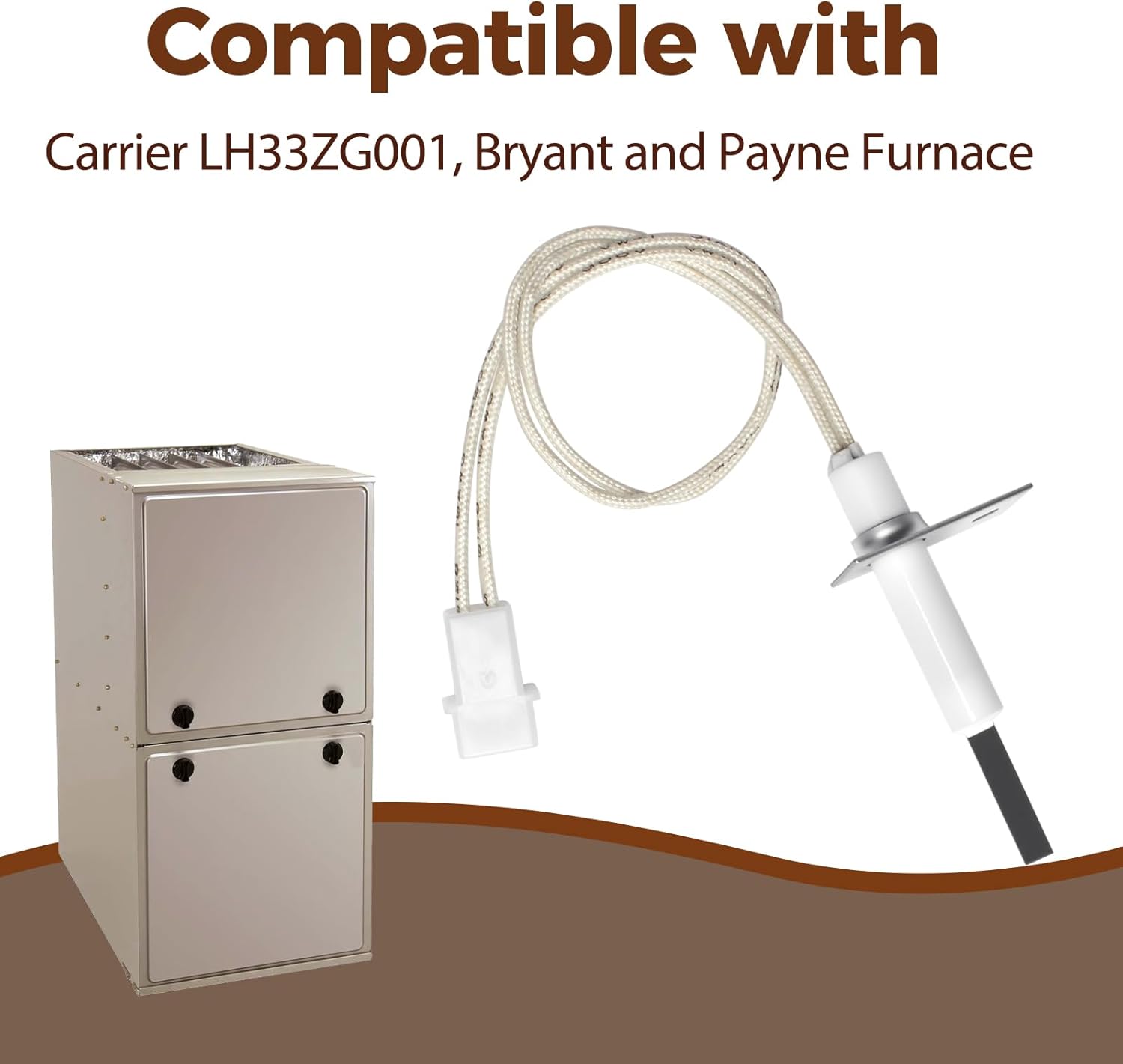 Hot Surface Ignitor Replacement for 1176919 LH33ZG001 IGN01 IGN003 Compatible with Carrier Bryant Payne Furnace