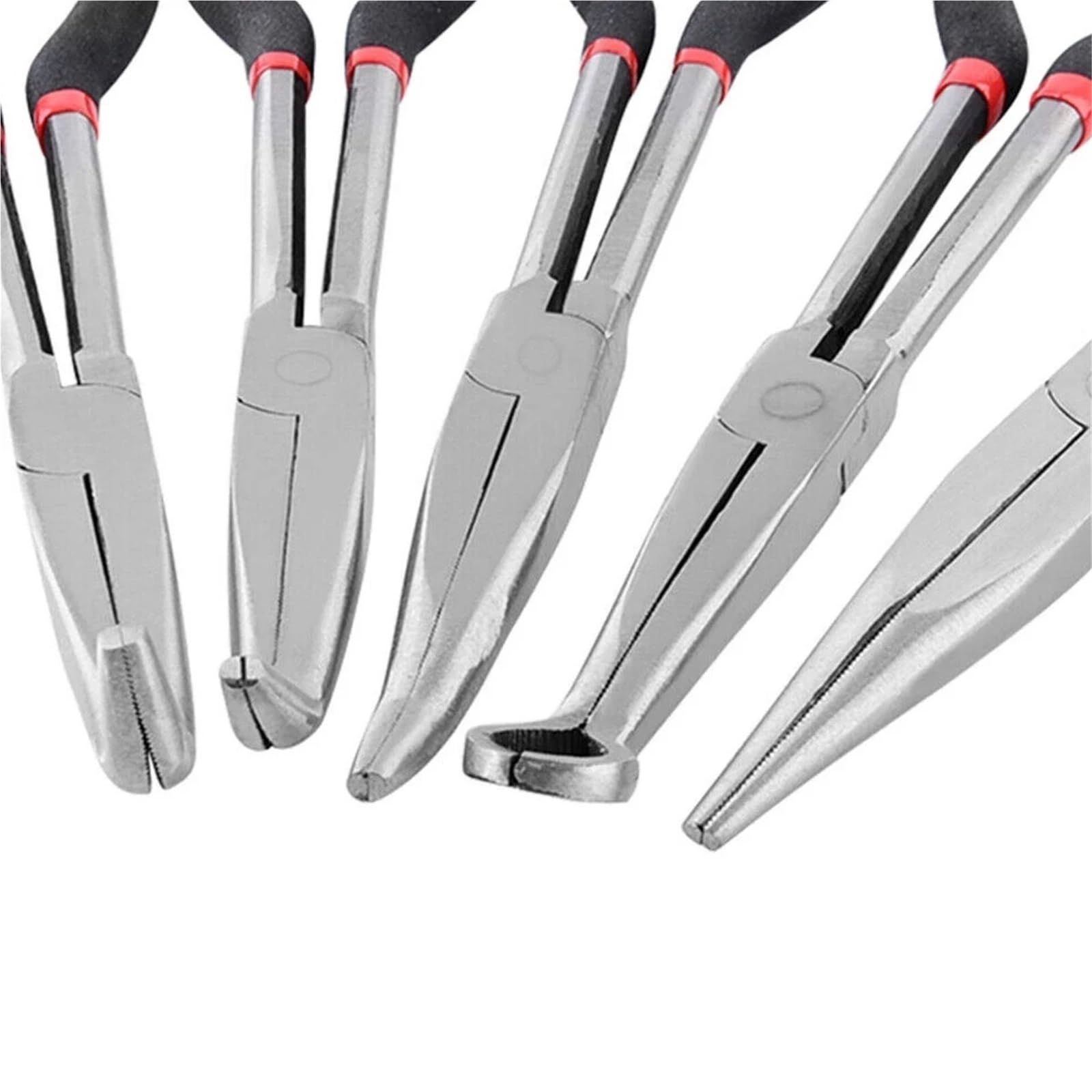 Set Di Pinze Pinze a becchi extra lunghi da 5 pezzi 11 pollici, set di utensili manuali con punta piegata a 45 e 90 gradi