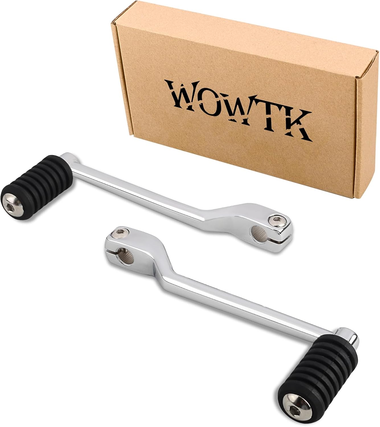 WOWTK Front and Rear Levers w/Shifter Pegs,Heel/Toe Shift Pegs for Harley 1986-2017 FL Softail,1988-2024 Touring Road King Road Glide Street Glide Electra Glide and 2008-later Trike Models
