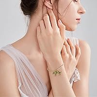 Vista 4 de 30 dijes de leopardo de aleación 3D de guepardo, dijes de animales de imitación de gato grande, accesorios para pulseras, collares, aretes, Dorado