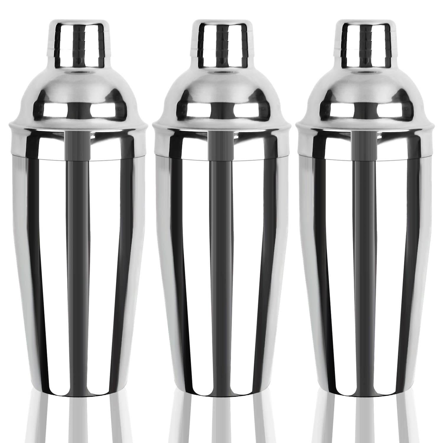 Shaker per cocktail, confezione da 3 shaker Martini da 708,7 g, in acciaio inox, shaker per cocktail Margarita, shaker per bevande con filtro integrato, strumento solido da bar