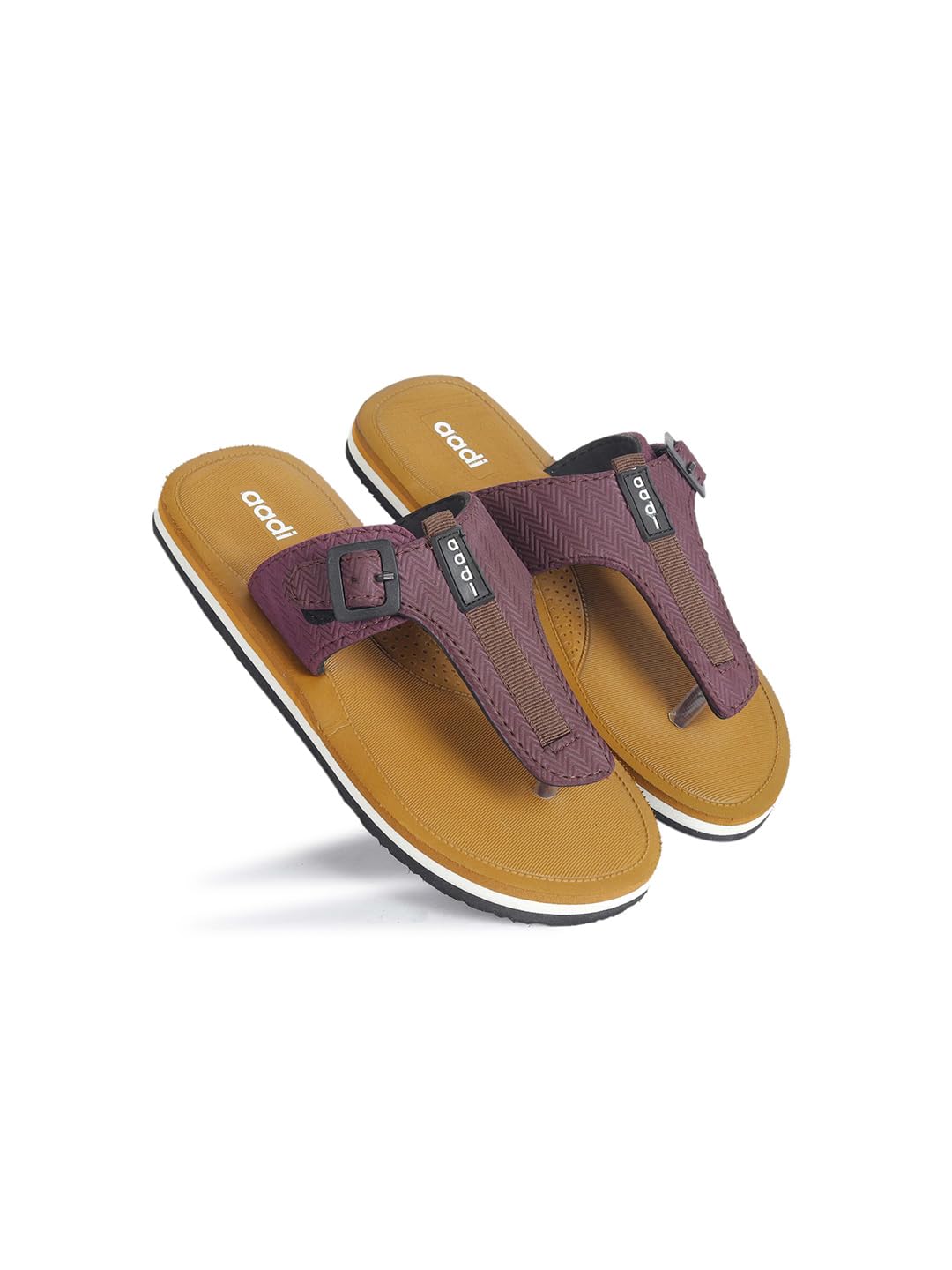 AADI Womens Brown Synthetic Leather Daily Use Casual Sliders/Flip Flop & Slippers (B0CJH2TWTF) Amazon Price History, Amazon Price Tracker