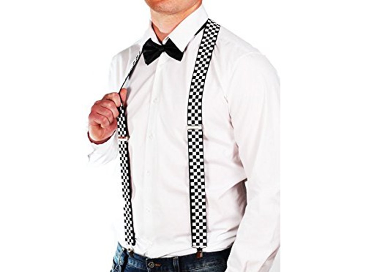 Stylex Party Wide Suspenders Fancy Dress Costume Novelty Gift Braces Funky Union Jack