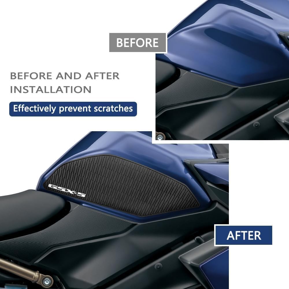 for GSX-S1000 1000F GSXS 1000 1000 GX F GSXS1000GT GSXS1000GX 2026 2025 2024-2015 Tank Pad Protector Motorcycle Sticker Decal Air Knee Grip Tank Traction Pad Side Accessories Gsx S1000gx