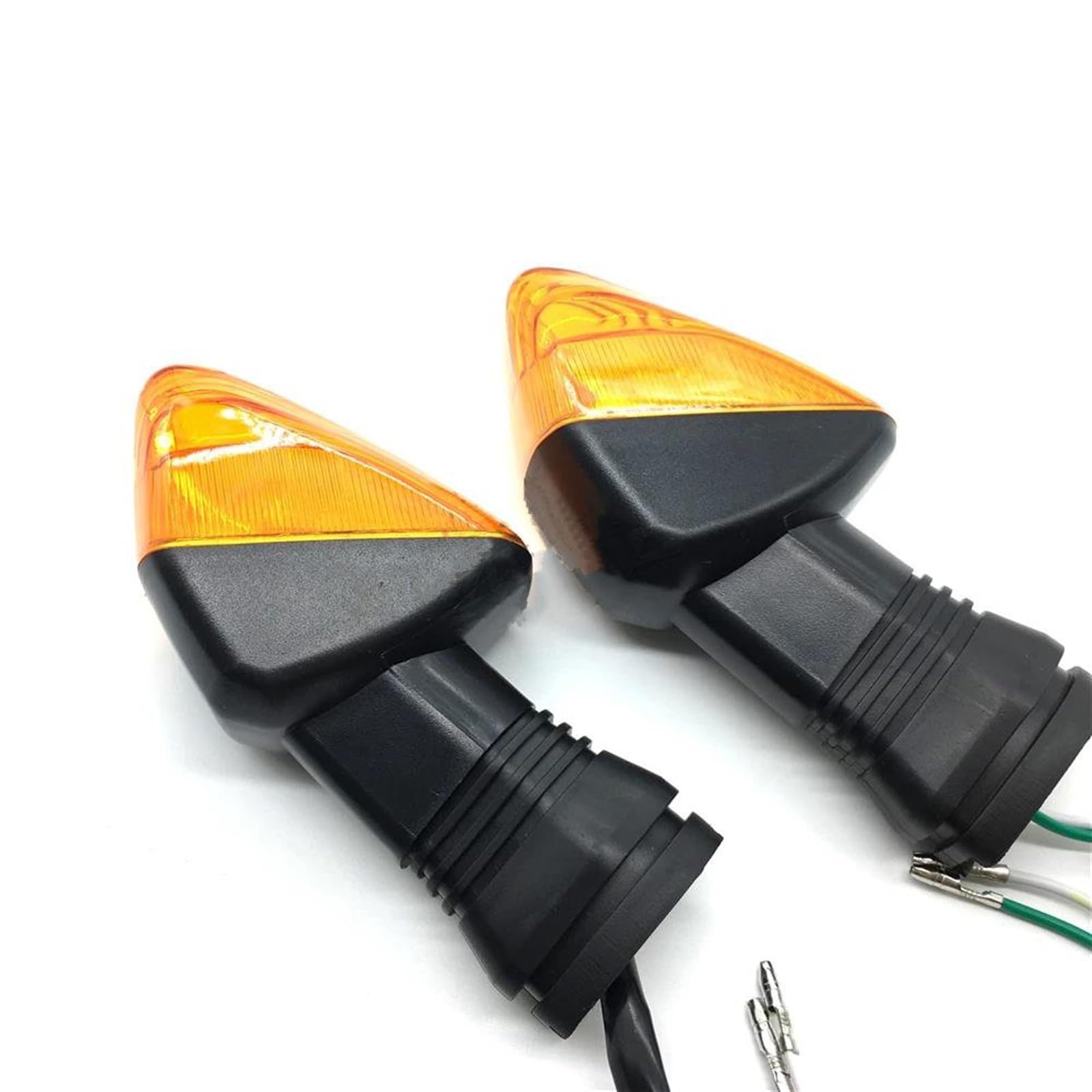 Luz Indicadora De Giro para Motocicleta, Luz Intermitente Delantera/Trasera para Kawasaki Z750S ZX-6R ZX-6RR KLE 500/650, para VERSYS KLR650(Ámbar)