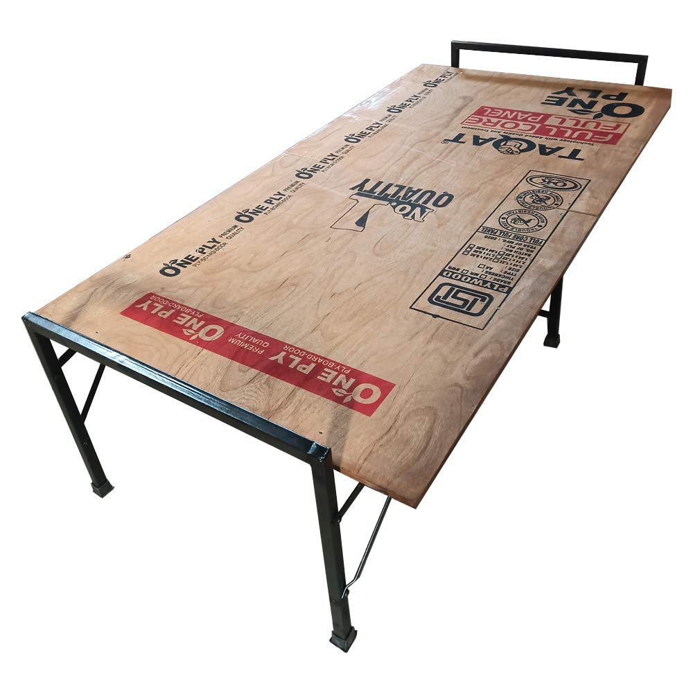 AARAM CHARPAI UDYOG Smart Plywood Folding Metal Single Bed For Sleeping