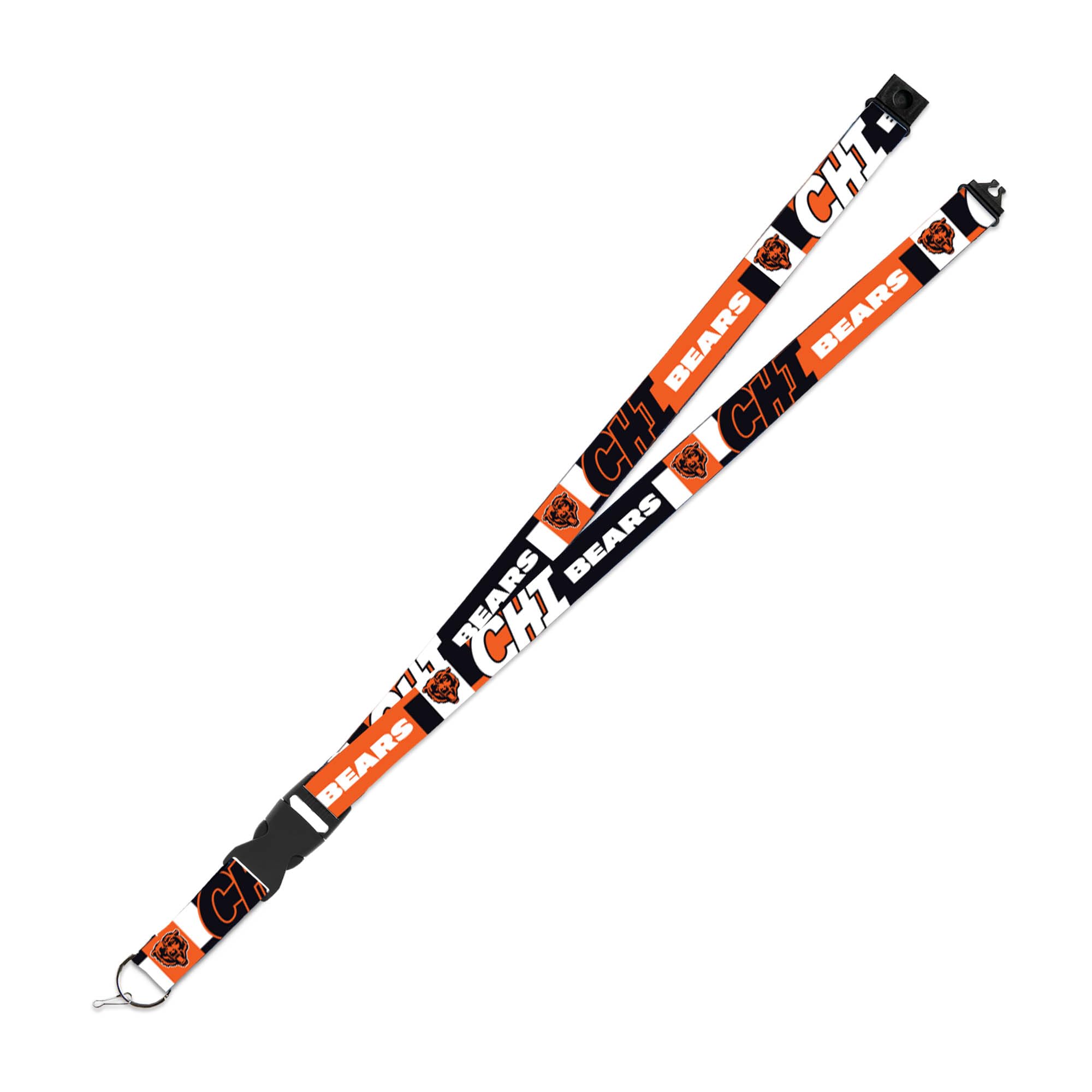 Rico Industries NFL Football Chicago Bears 19" x 1" Premium Unisex-Adult Safety Breakaway Lanyard - Flash