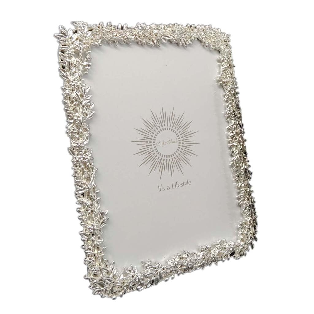 ZXWSTORE 6/7-inch Silver Metal Photo Frame, Set Table Decoration Photo Frame