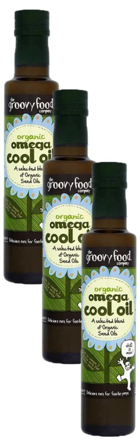 Groovy Foods Organic Cool Oil Rich in Omega 3,6,9, 250ml (Pack of 3)