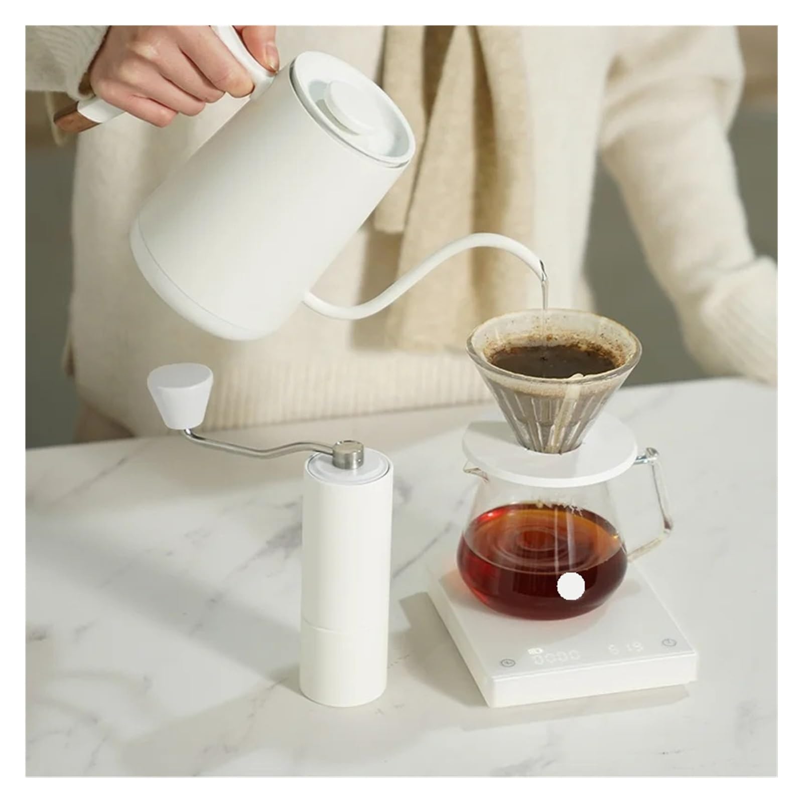 Compatibile con il macinacaffè manuale C3 portatile for versare sopra l'espresso S2C bava interna doppio cuscinetto