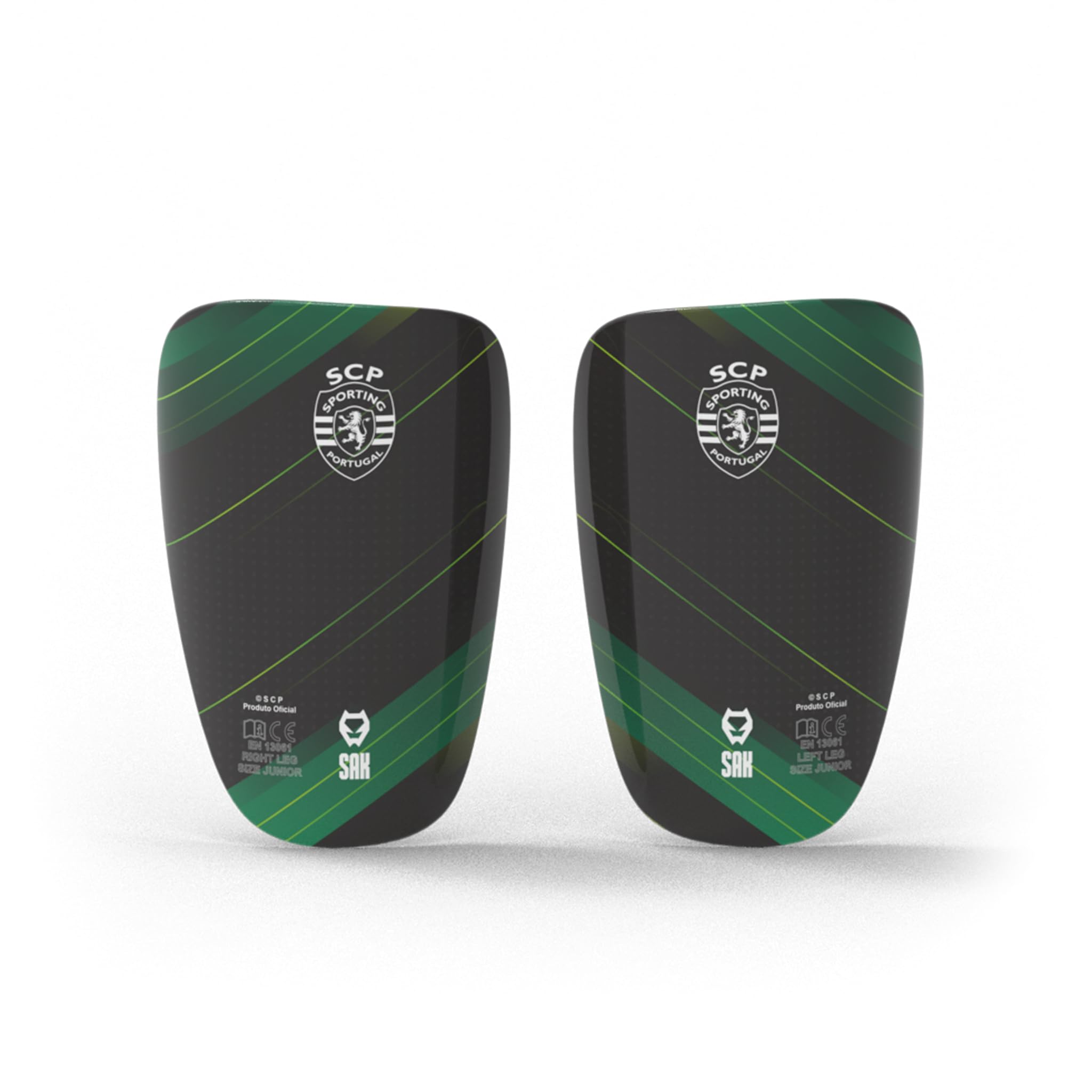 SAK Morph Espinilleras de Fútbol, Protección Flexible y Resistente, Espuma Transpirable Antideslizante, con Mangas de Compresión para Las Pantorrillas