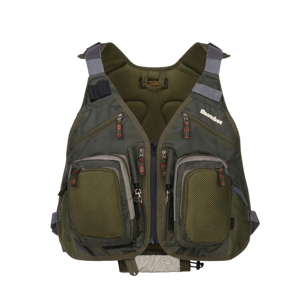 Snowbee Fly Vest Backpack - One-Size Adjustable Fly Fishing Vest with Built-in Expandable Backpack, 840D Rip-Stop Waterproof Fabric & Multiple Gear Pockets for River & Bank Anglers