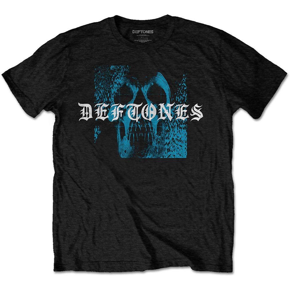 Deftones Static Skull Official Tee T-Shirt Mens Unisex (Medium) Black