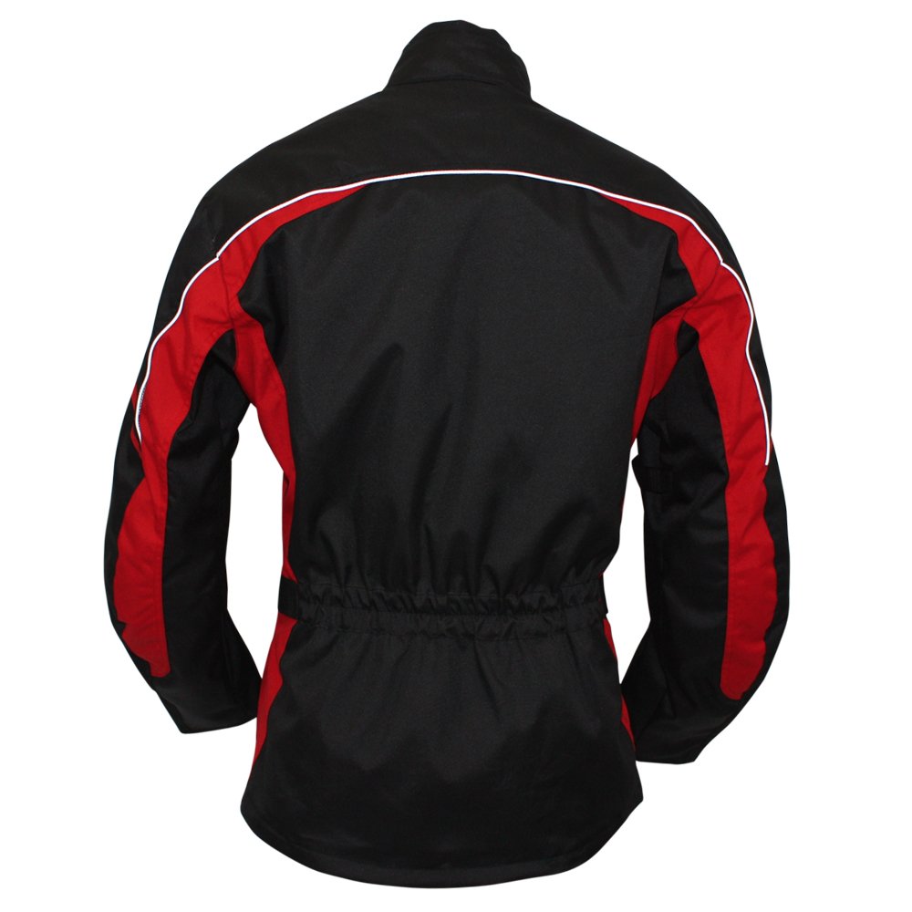 7033 Roleff Racewear "Reno" kurtka motocyklowa tekstylna, kolor: czarny/czerwony, rozmiar: m czarny