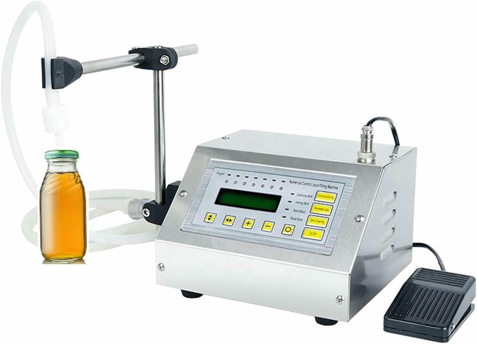 Maszyna do napełniania płynów, pompka perystaltyczna 5 ml - 3000 ml z cyfrowym wyświetlaczem LED, wysoka dokładność 2800 ml/min, do używania soków, perfum i alkoholu
