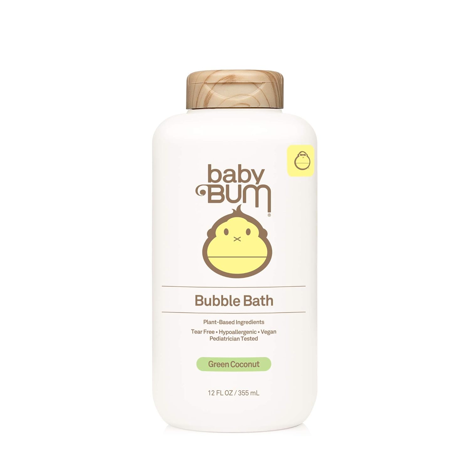 Baby Bum Bubble Bath | Tear Free Foaming Bubble Bath for Sensitive Skin with White Ginger| Natural Fragrance | Gluten Free and Vegan | 12 FL OZ : Baby