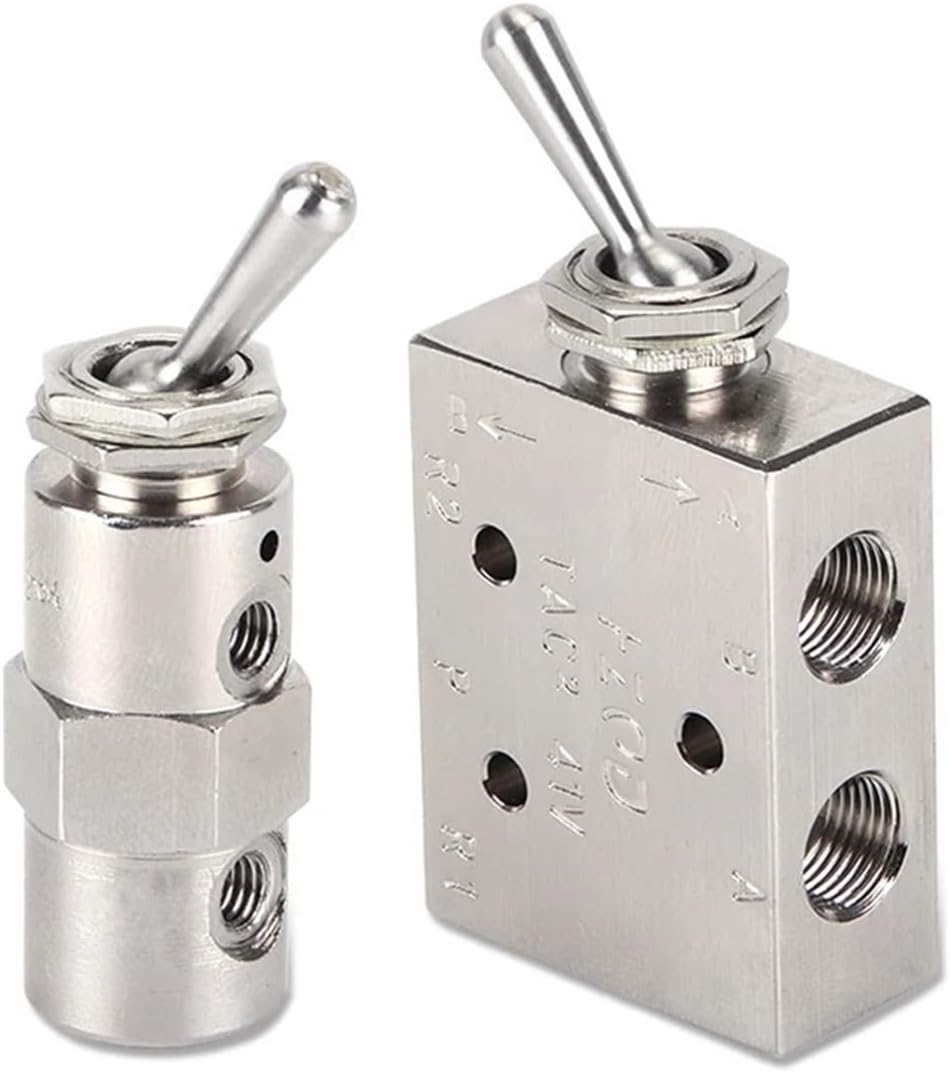 Air Pneumatic Mechanical Valve Toggle Button Switch TAC2-41V 31V 41P 31P 41PP TAC-4V 4P 3P 3V TV-3S(TAC2-41P-34C)