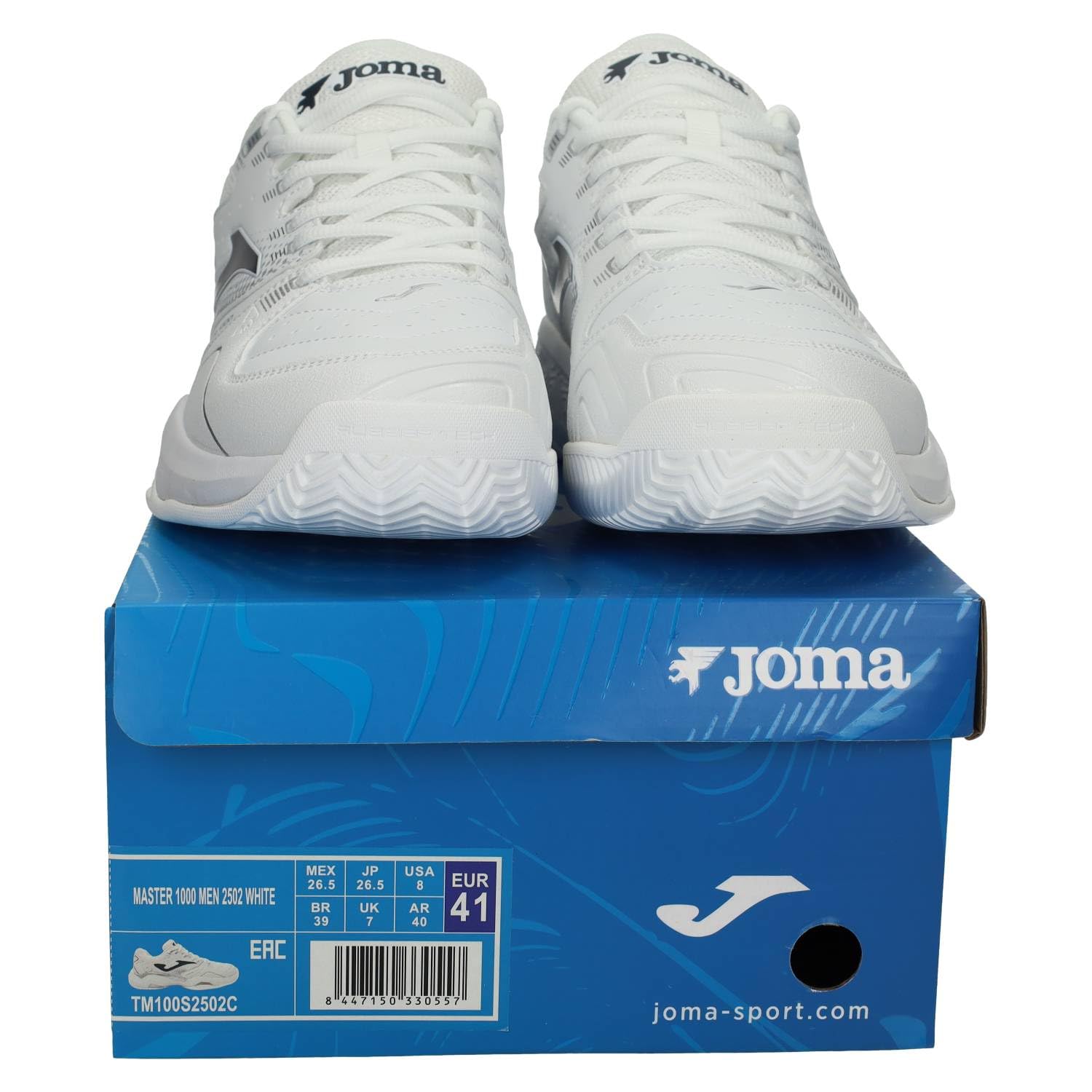 Joma TM100S2502C Zapatillas Master 1000 para Hombre, Deportivas Blancas, diseño para Tenis, cómodas y Resistentes. Hombre Deportivos