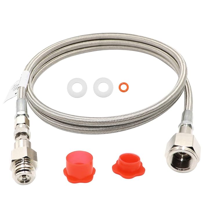Buy 72inch CGA320 to TR214 Soda maker Co2 Tank Cylinder Direct Adapter