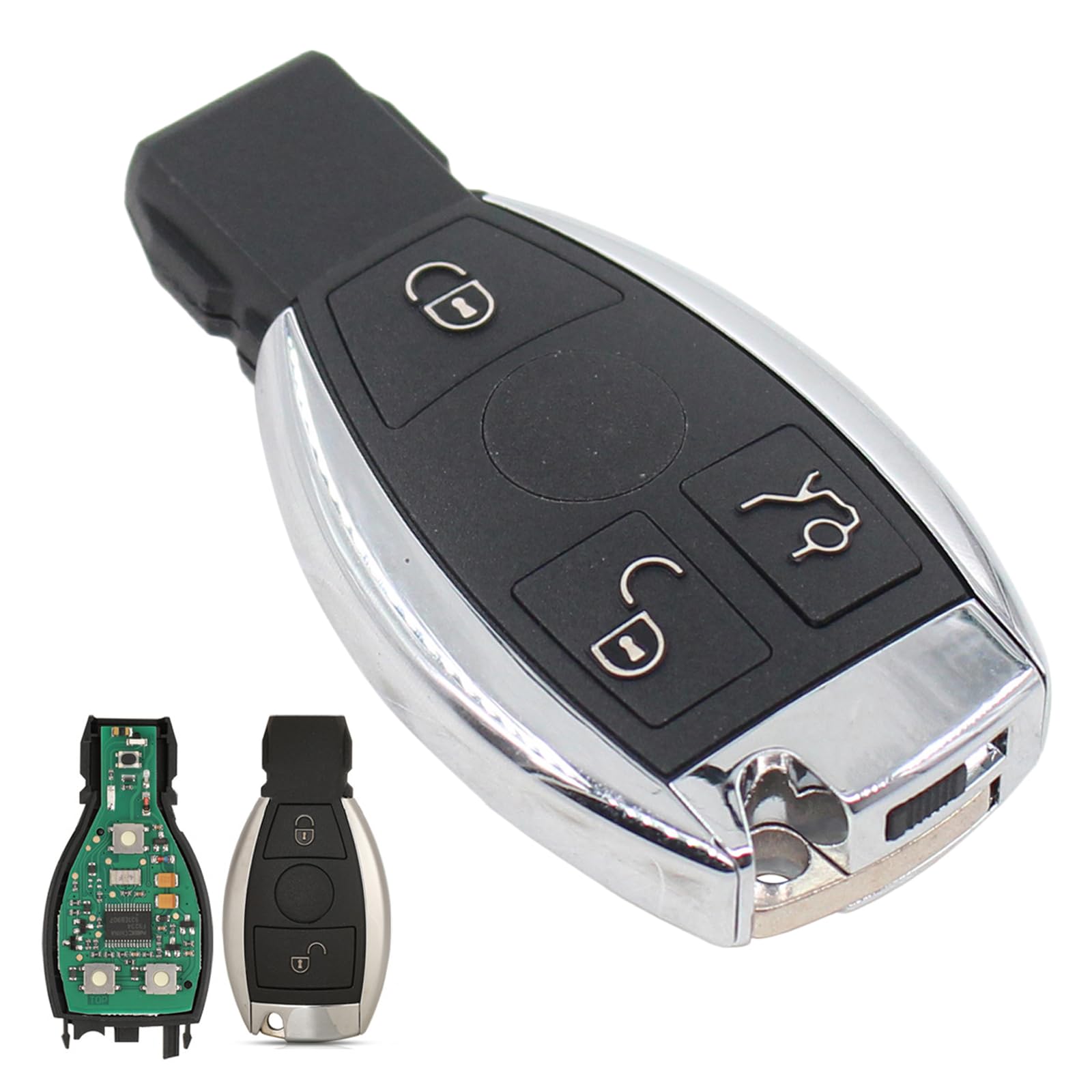 Schlüssel Fernbedienung Funkschlüssel Klappschlüssel 433Mhz für W169 W245 W203 W204 CLK W208 W209 W219 W210 W211 W212 W463 GL X164 W164 W251 W220 W221 SL R230 SLK R171 Sprinter W906 Viano Vito W639