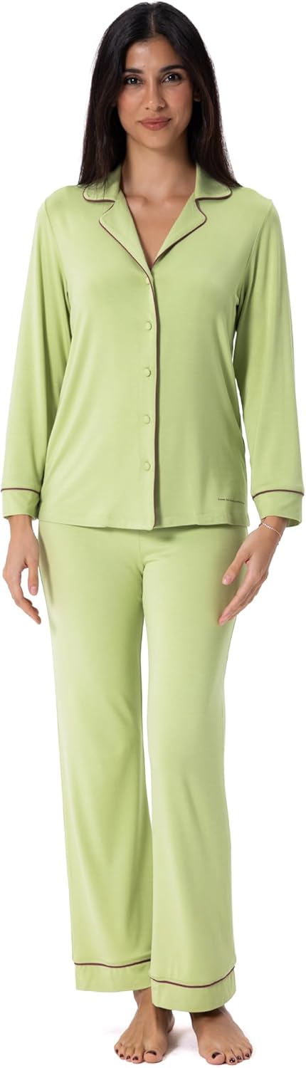 Storytellers; Women's Long Sleeve Pajama Set – Soft Cotton Blend Loungewear – Comfortable Nightwear for Women