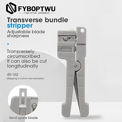 Miniatura 6 de Herramienta de corte de pelado de cables coaxiales, pelacables coaxiales, pelacables de fibra óptica, pelacables, cortador de cable 45-162