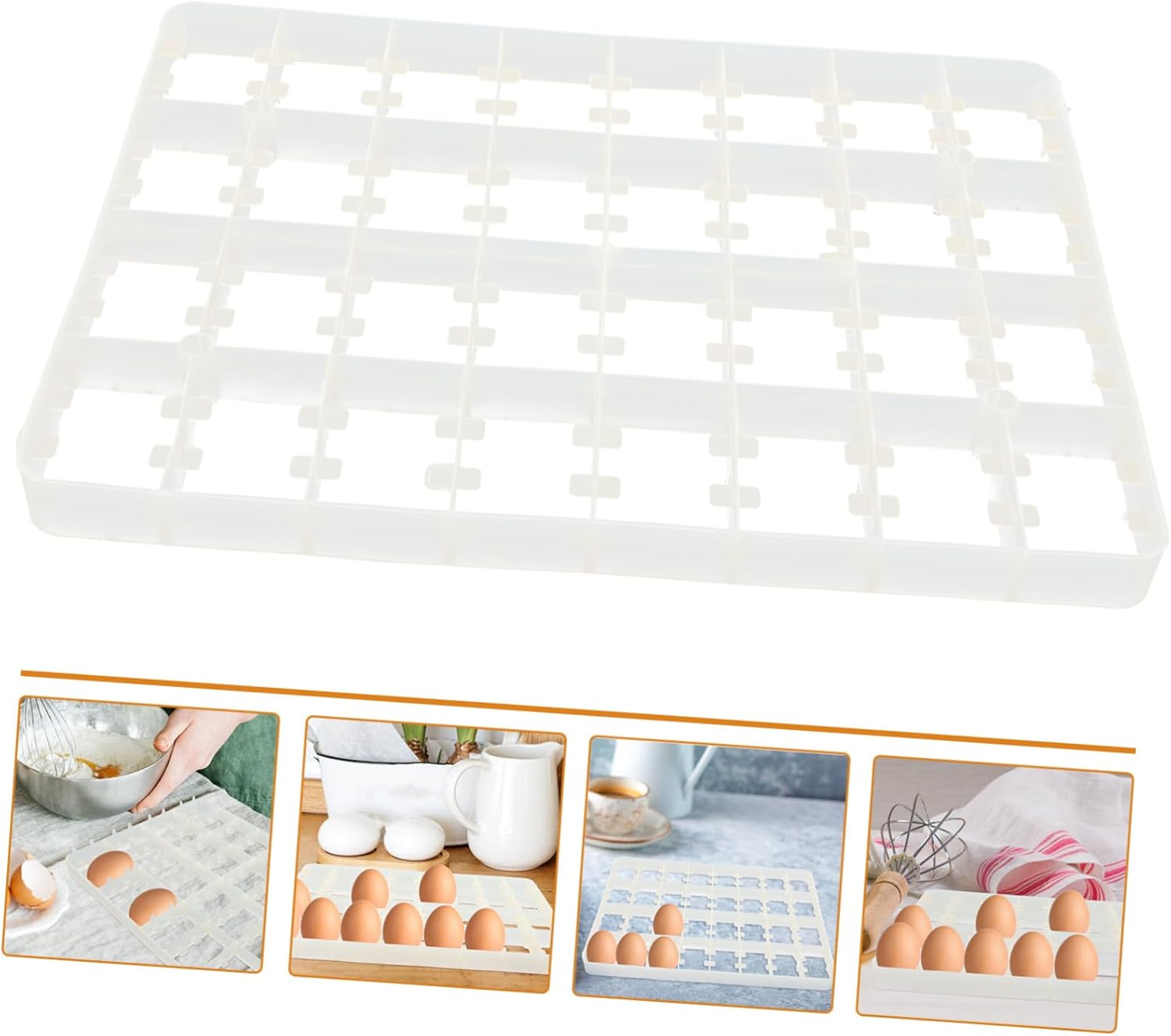 Egg Storage Trays Egg Holder for Fridge Reusable Portable Protective Thickened