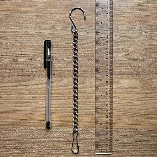 Apay Hanging Basket Chains,2 Pack 10 Inches Stainless Steel Hanging Chains For Bird Feeder Plants Billboard Chalkboards Wind Chimes Flower Pots Chains Signs And Ornaments,No Rust thumb #3
