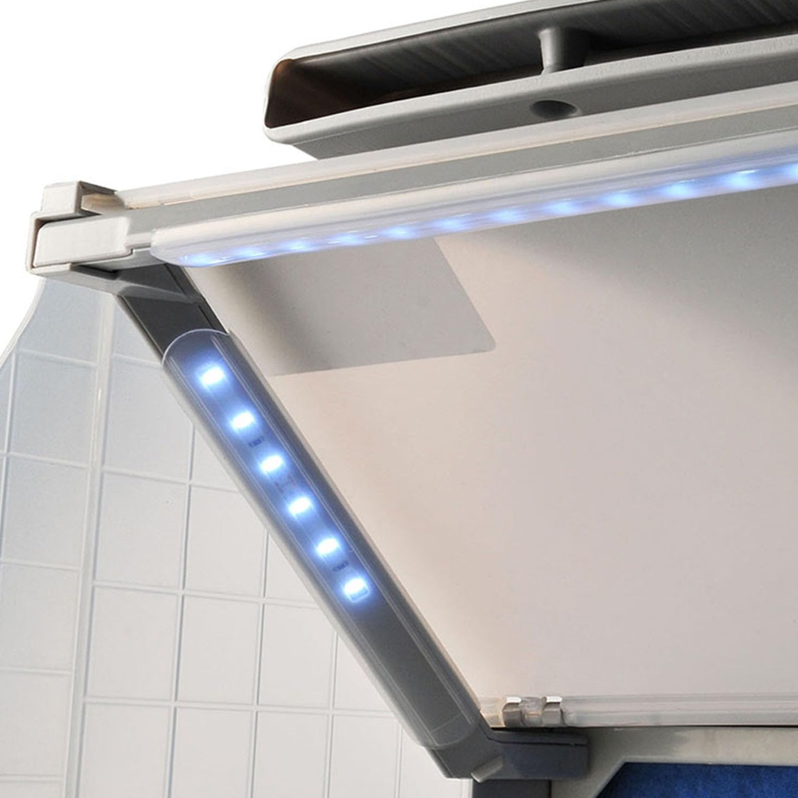 Sprühkabine klappbar mit LED Licht, Airbrush Sprühstand mit Filter, Drehtisch (EU-Stecker)