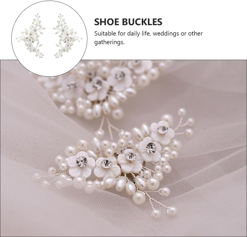1 Pair Shoe Clip for Wedding Dress, Shoe Buckle, Rhinestone Shoes Charm, Vintage Hair Clip, Bridal Heels Shoe Charm Jewelry