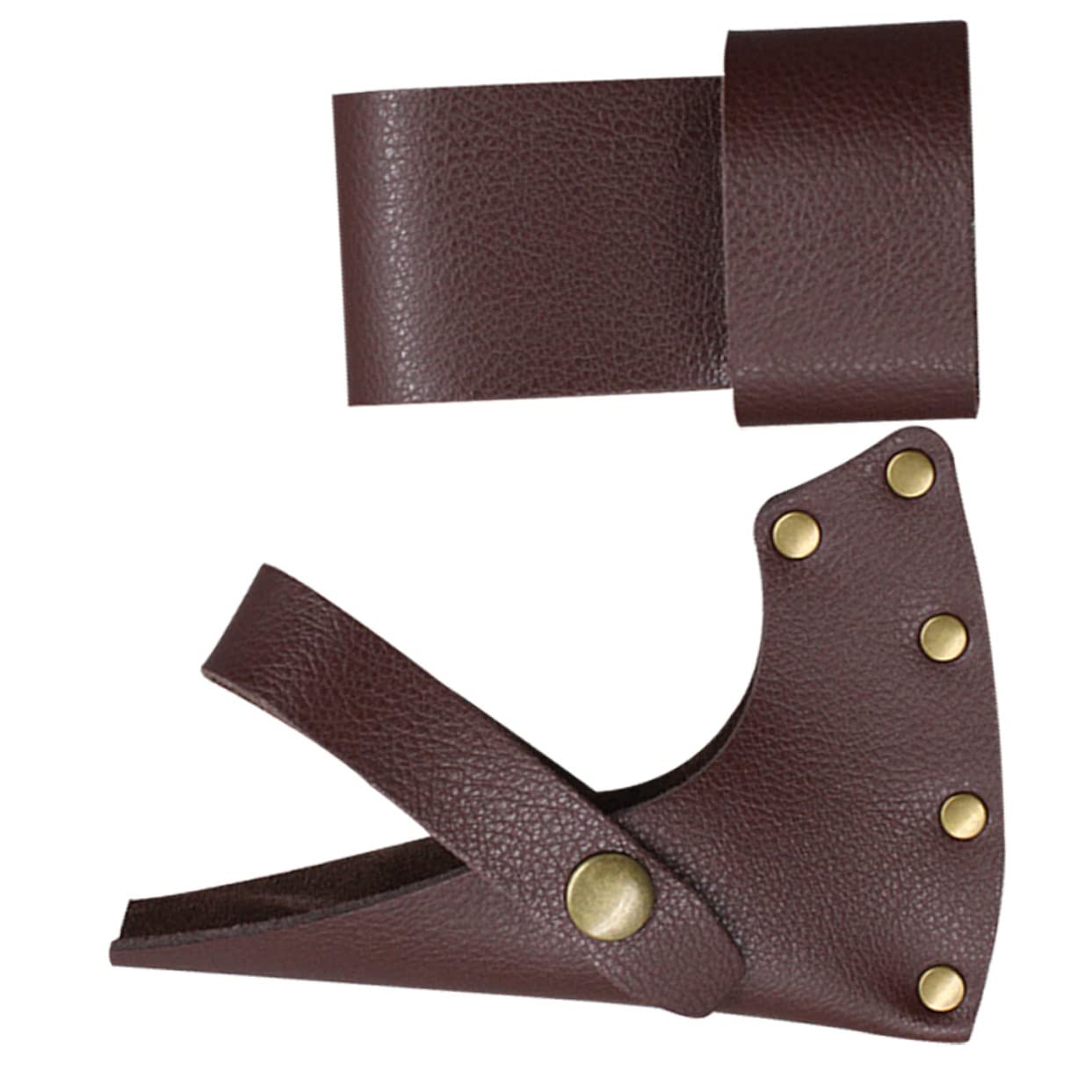 Toddmomy 1Set Outdoor Hatchet Cover Durable Leather Axe for Safety Lightweight Protector Sleeve for Camping Lovers Convenient Storage Carry