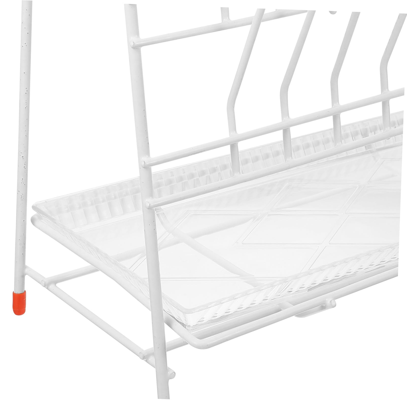 Rack Design Stabile e Facile da Pulire in Ferro Bianco di Essiccazione per Laboratorio 32 Posti per Essiccazione Provette e Bicchieri