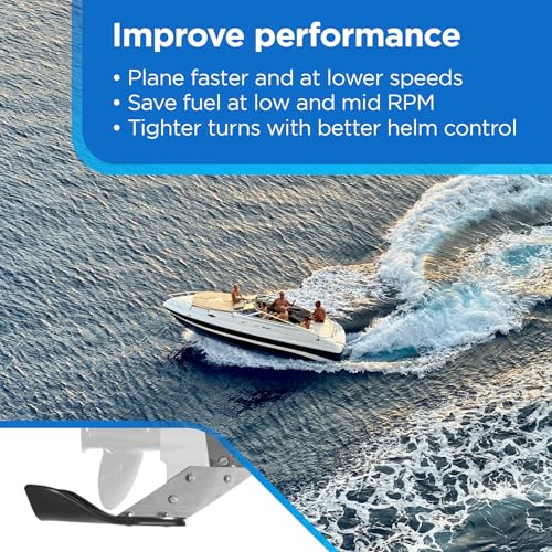 image for Hydro-Shield L-35 Hydrofoil Boat Stabilizer for 100+ HP Motors - Skeg-