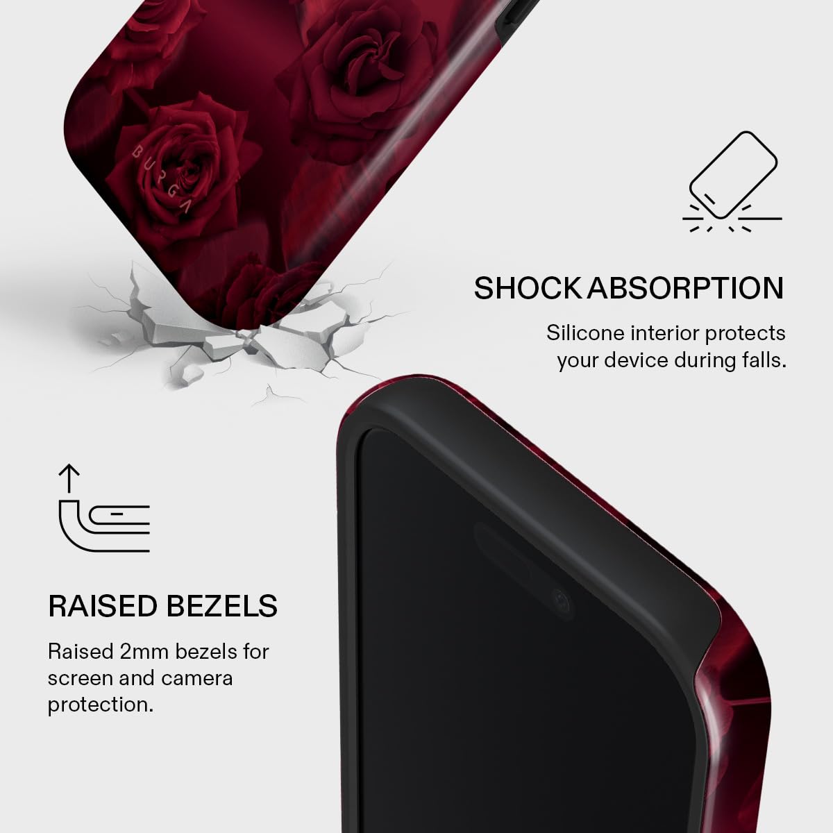 Amazon.co.jp: BURGA (バーガ) ユニセックス 携帯電話ケース iPhone 17